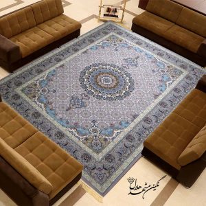 فرش ماشینی 700 شانه گل برجسته طرح سلطنتی