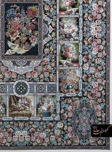 فرش باغ ارم فیروزه ای