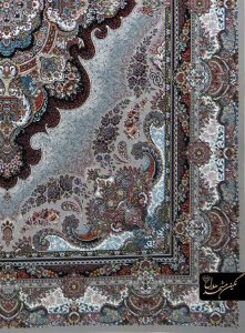 فرش طرح ستاره سرمه ای اکریلیک