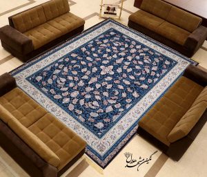 فرش طرح گل سرخ 12 متری
