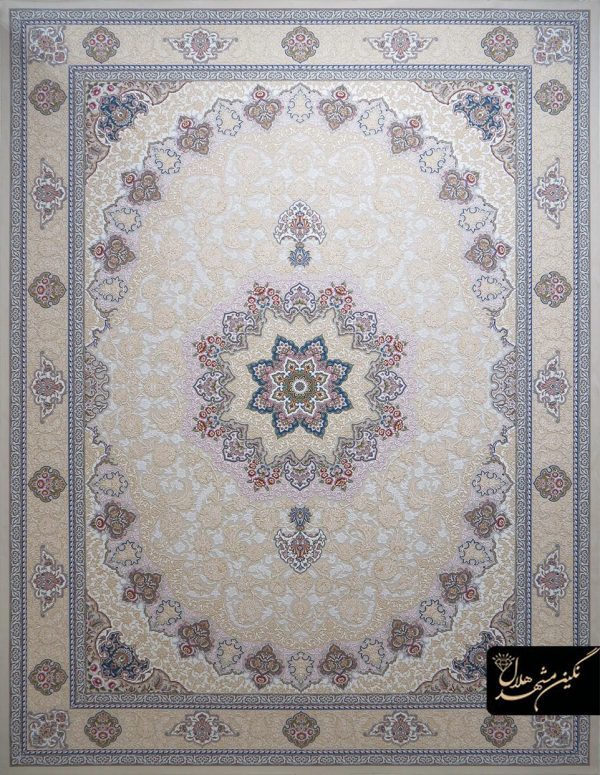 فرش طرح اصفهان با نخ هایبالک اکریلیک