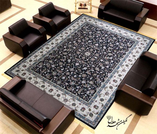 فرش 700 شانه طرح افشان کد 12028 دارای نشان ملی استاندارد
