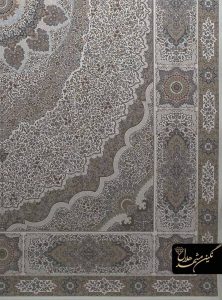 فرش گل برجسته طرح کرمان