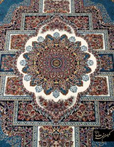 فرش ماشینی شبان طرح حوض نقره