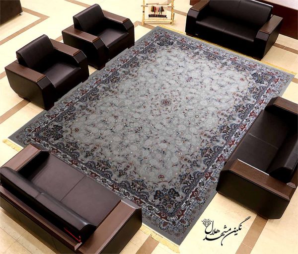 فرش طرح افشان اسلیمی زمینه کرم