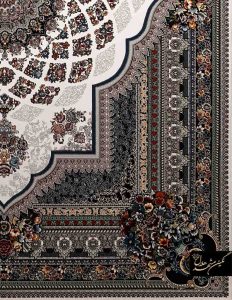 فرش ماشینی 700 شانه کاشان طرح لوکس روناسی