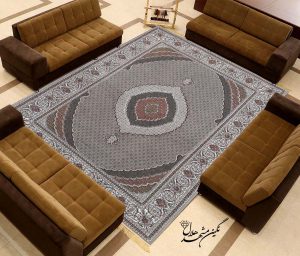فرش ماشینی 700 شانه طرح ریز ماهی