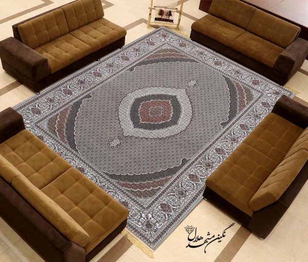 فرش ماشینی 700 شانه طرح ریز ماهی