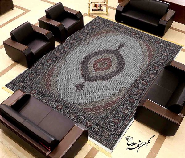 فرش ماشینی 700 شانه طرح ریزماهی