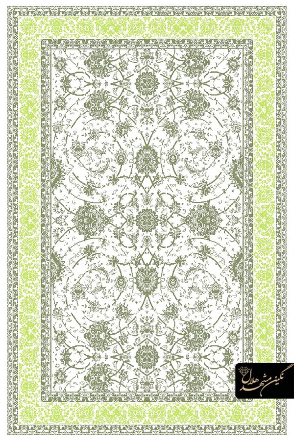 فرش وینتیج نگین مشهد هلال طرح افشان