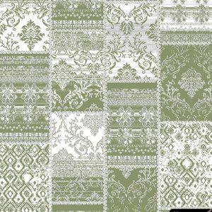 فرش وینتیج سبز گرد شبان