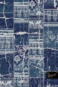 فرش طرح وینتیج خشتی اکریلیک و مودال