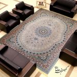 فرش مربعی نگین مشهد هلال 8 رنگ