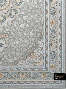 فرش بیضی نگین مشهد کرم کد ۱۵۰۰۴