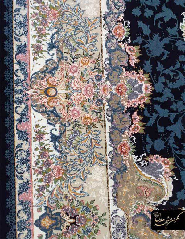 فرش 1200 شانه ترنج دار نقشه هنگامه