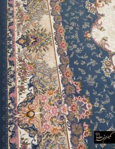 فرش آبی طرح هنگامه