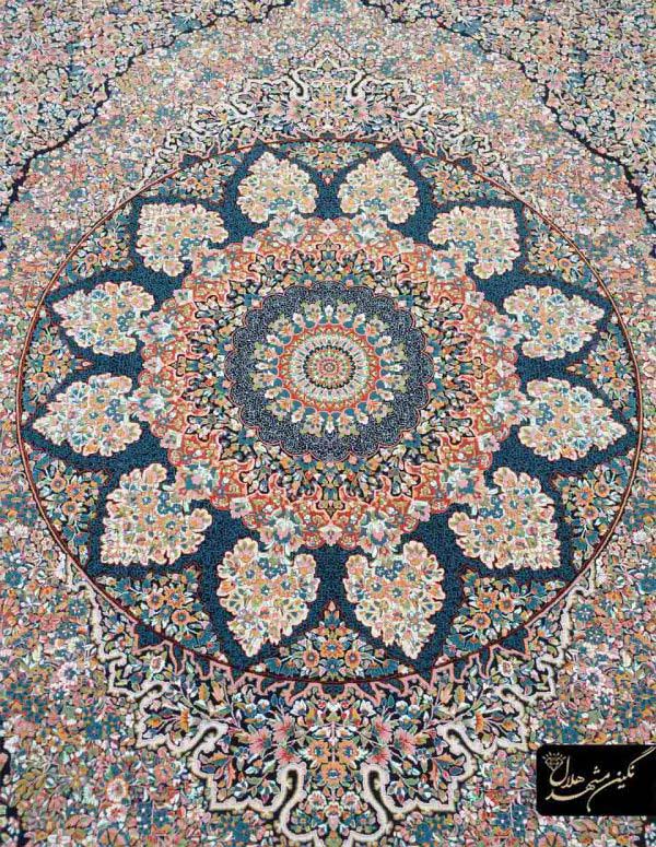 فرش 1200شانه گل برجسته کرمان