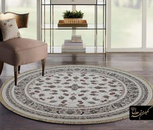 فرش افشان گل سرخ دایره