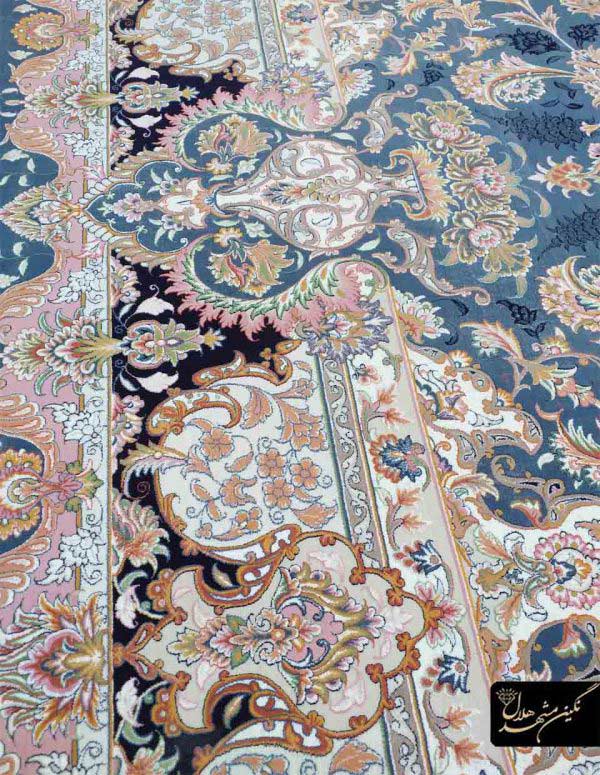 فرش ماشینی طرح مه گل کاشان