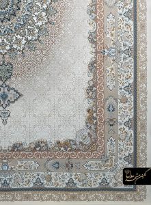 فرش کرم تمام اکریلیک 1200 شانه مشهد هلال