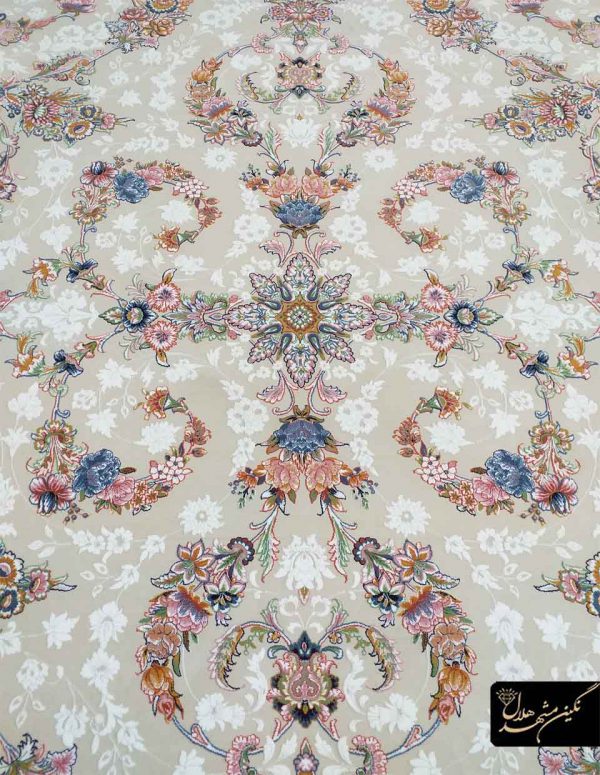 فرش 1200 شانه طرح حریر مهتاب افشان