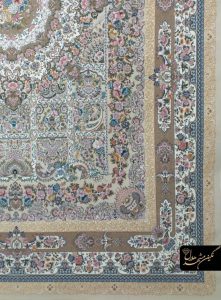 فرش خانه رویایی کرم گل برجسته