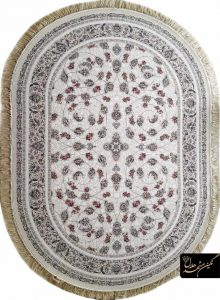 فرش افشان گل سرخ بیضی