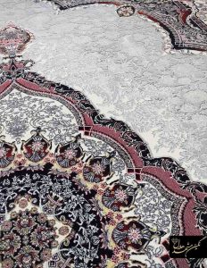 فرش تاج محل زمینه نقره ای