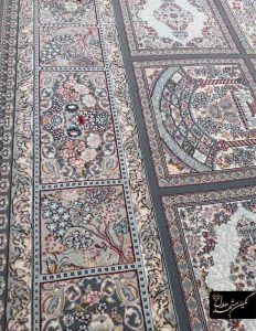 فرش طرح کجال زمینه دلفینی