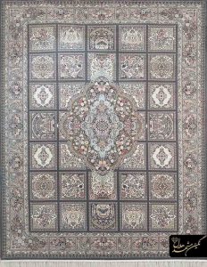 فرش ماشینی نقشه کجال زمینه دلفینی