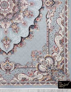 فرش 700 شانه نیلا نقر ای