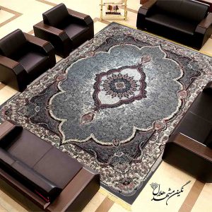 فرش طرح تاج محل 700 شانه نگین مشهد هلال کد 14006