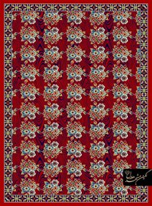 گلیم فرش طرح گل روناسی