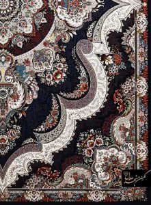 فرش نقشه شهیاد سرمه ای 700 شانه