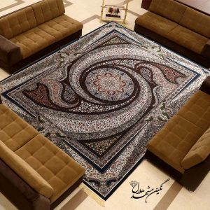 فرش ماشینی مدل کهکشان فاقد پرز