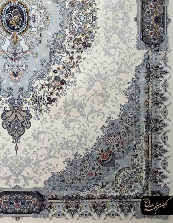 فرش کاشان طرح افشان رونیا آبی