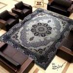 فرش 700 شانه مشهد طرح نیلگون کد 14016