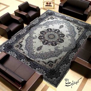 فرش 700 شانه مشهد طرح نیلگون کد 14016