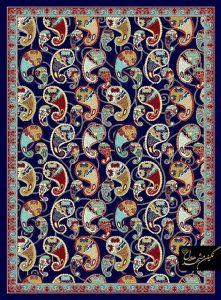 گلیم ماشینی طرح اسلیمی 517