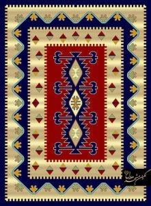 گلیم فرش ماشینی سنتی کد 516