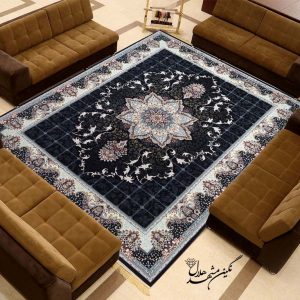 فرش طرح هیوا 700 شانه نگین مشهد هلال کد 14017