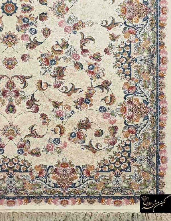 فرش 700 شانه برجسته طرح افشان الماس