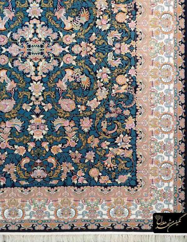 فرش هفتصد شانه طرح افشان زرین