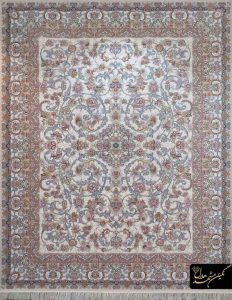 فرش 700 شانه برجسته طرح افشان زرین