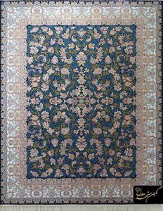 فرش افشان زرین سرمه ای 700 شانه