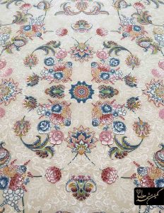 فرش برجسته افشان الماس کرم