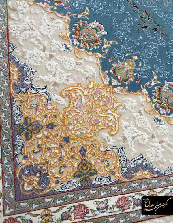 فرش 9 متری اکریلیک آبی