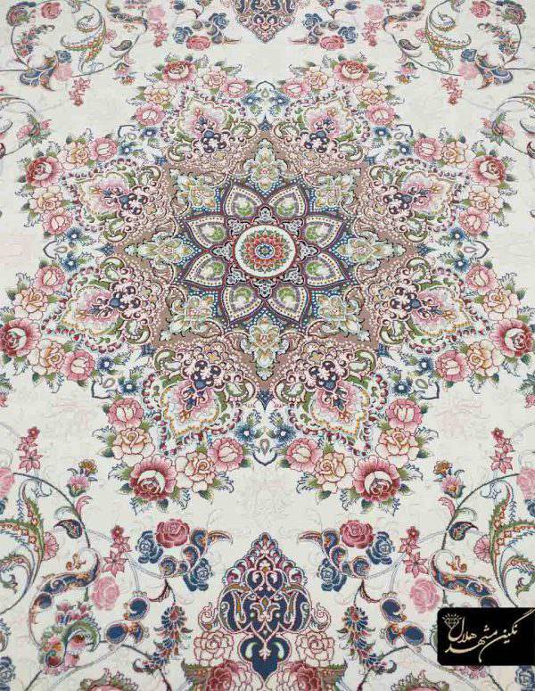 فرش هفتصد شانه طرح میخک