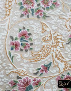 انواع فرش 6 متری مدل افشان سرمه ای