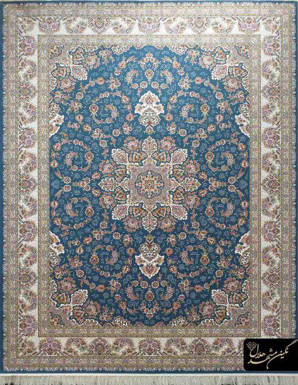 طراحی سنتی لچک زمینه آبی